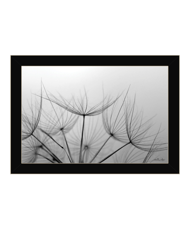 Love is a Delicate Flower Black Framed Print Wall Art