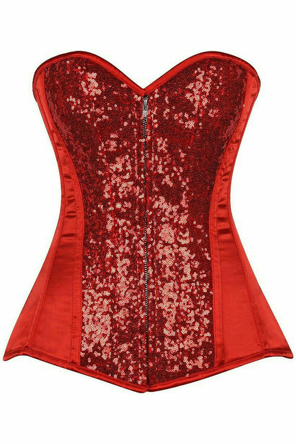 Top Drawer Sequin Steel Boned Corset