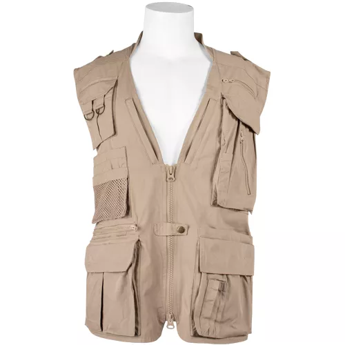 Advanced Concealed Carry Travel Vest Khaki - Large