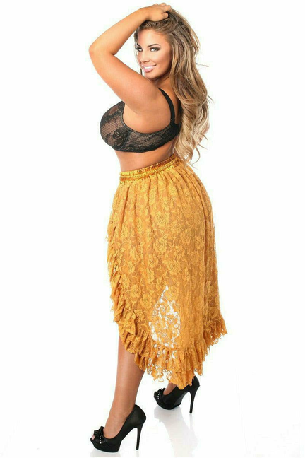 Lace High Low Skirt