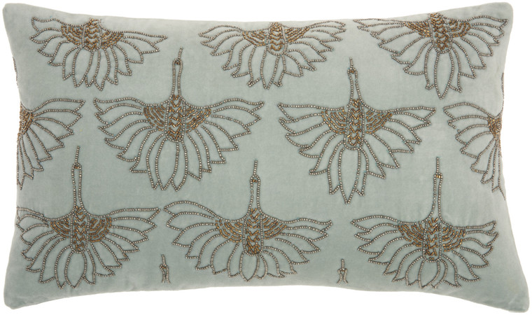 Brilliant Celadon Blue lumbar Pillow - 4512822827629