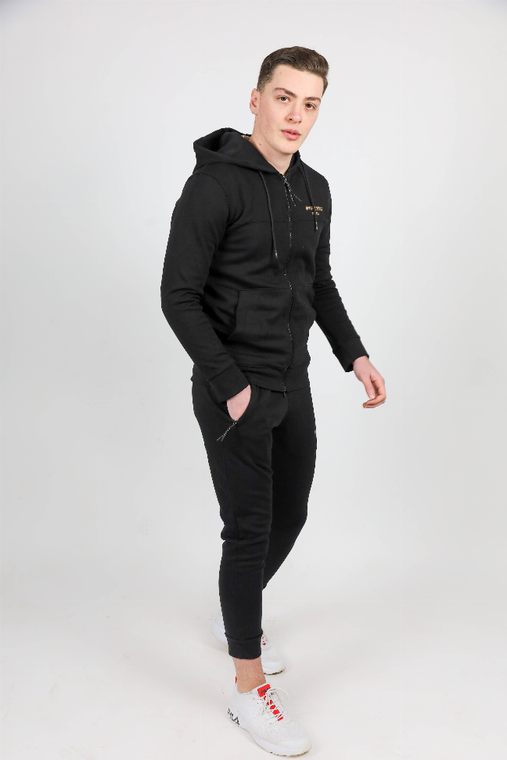 Men Black Sweat Suit