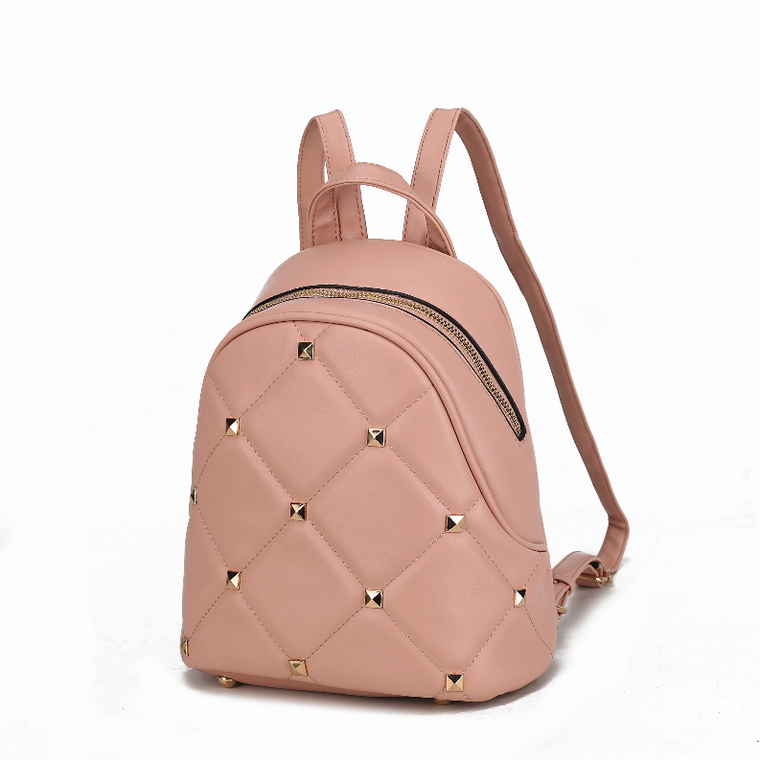Hayden Quilted Vegan Leather with Studs Women's Backpack
