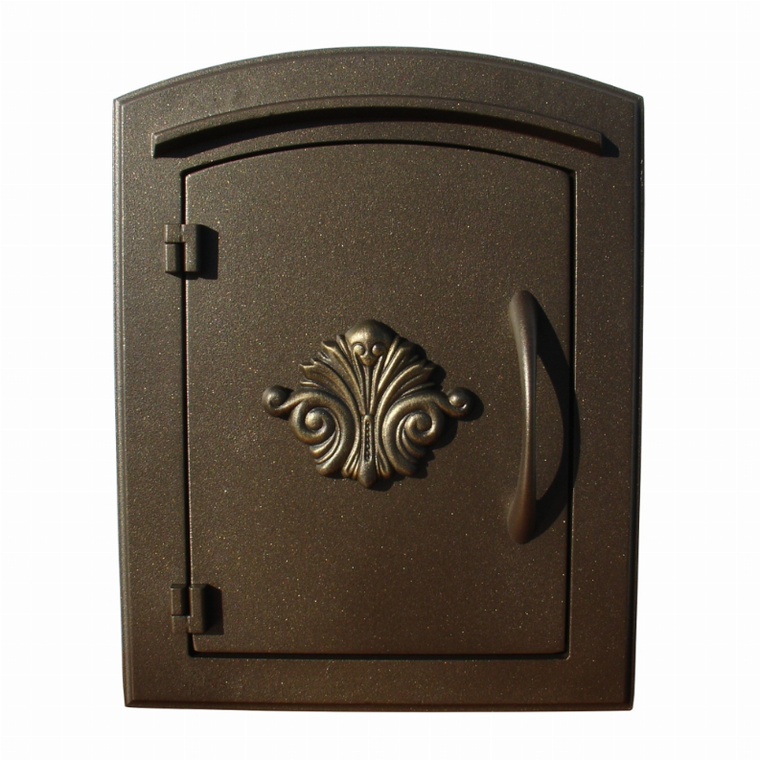 Manchester Non-Locking Column Mount Mailbox With Logo