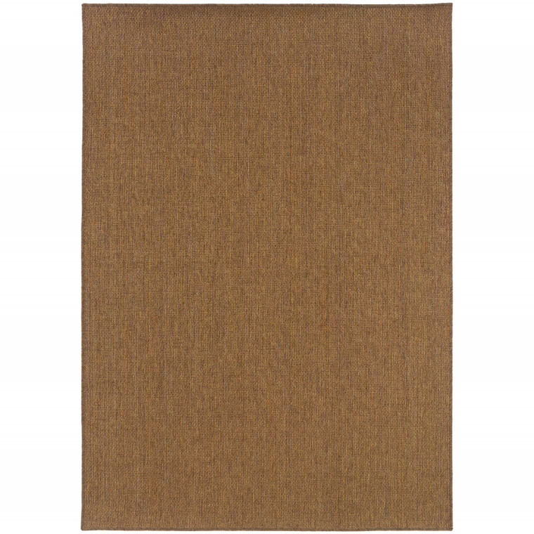 4' X 6' Tan Stain Resistant Indoor Outdoor Area Rug - 606114568575