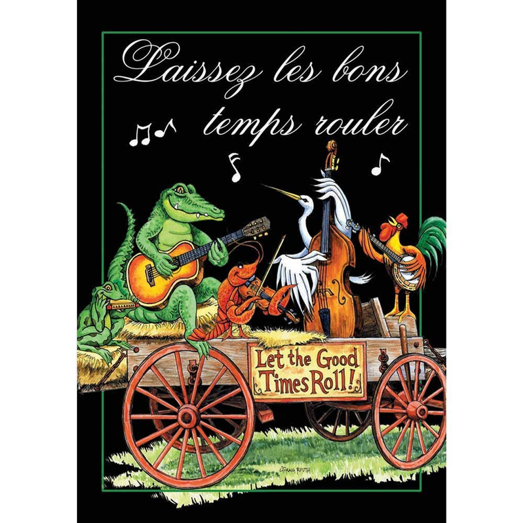 Garden Prt Let The Good Times Roll Flag