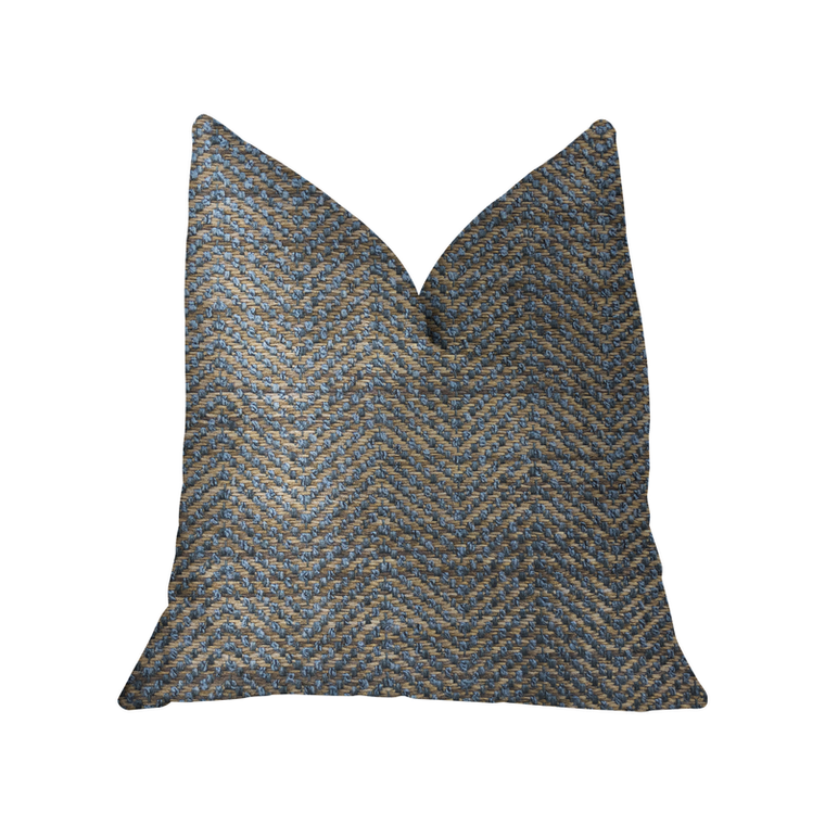 Plutus Everest Green and Gold Luxury Throw Pillow