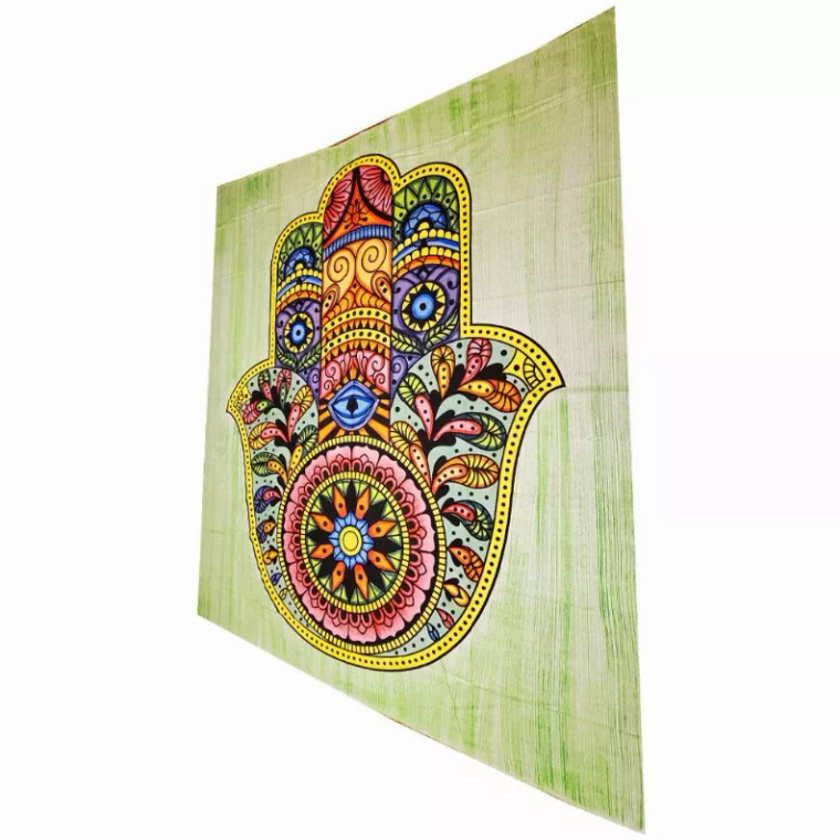 Hand of Fatima Wall Art Room Decoration Cotton Tapestry Bedspread