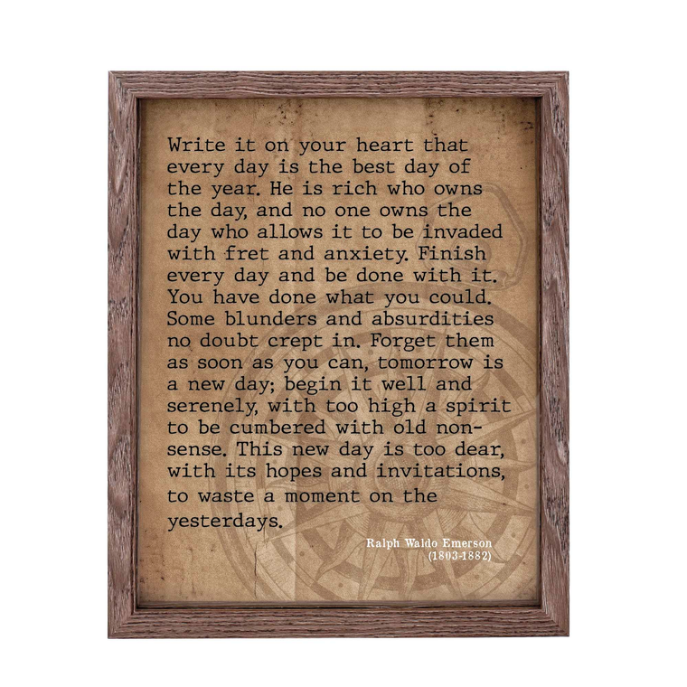 Framed Wall Write It On Your Heart 11x14