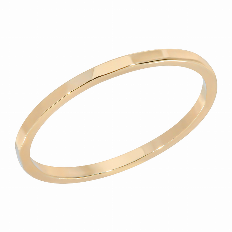 Thin Hammered Ring
