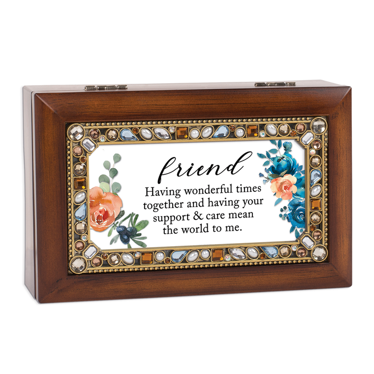 Petite Music Box Jeweled Friend Having
