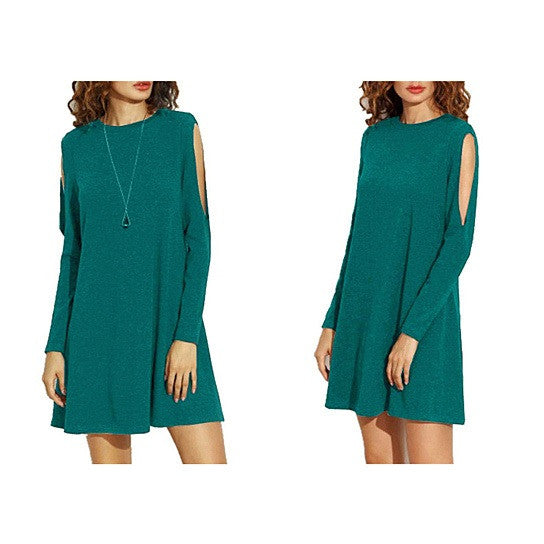 Almondina Tunic Dress With Slivered Sleeves