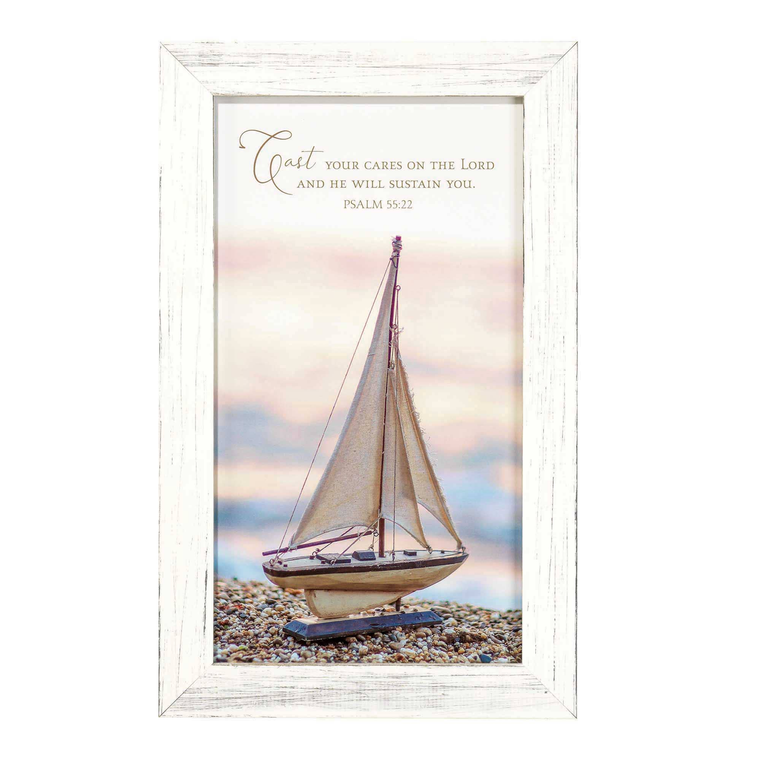 Framed Wall Cast Your Ps.55:22 Wd/Gls