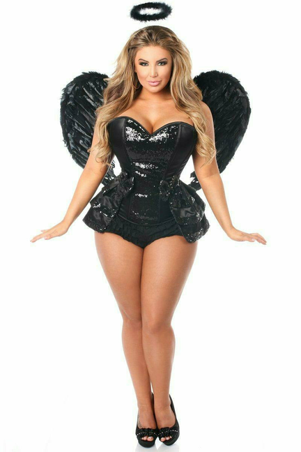 Top Drawer Midnight Angel Corset Costume