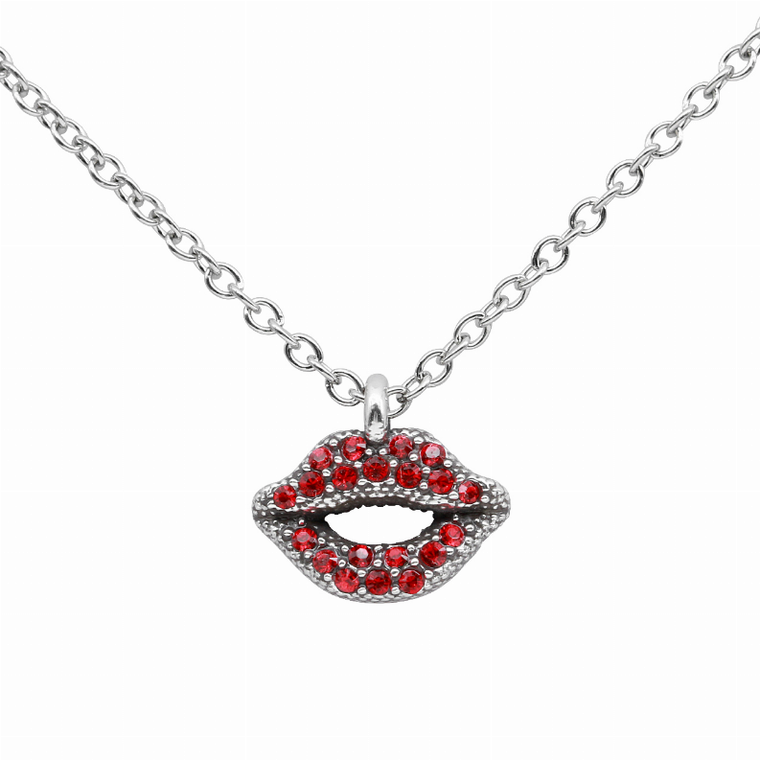 Ravishing Red Lips Necklace