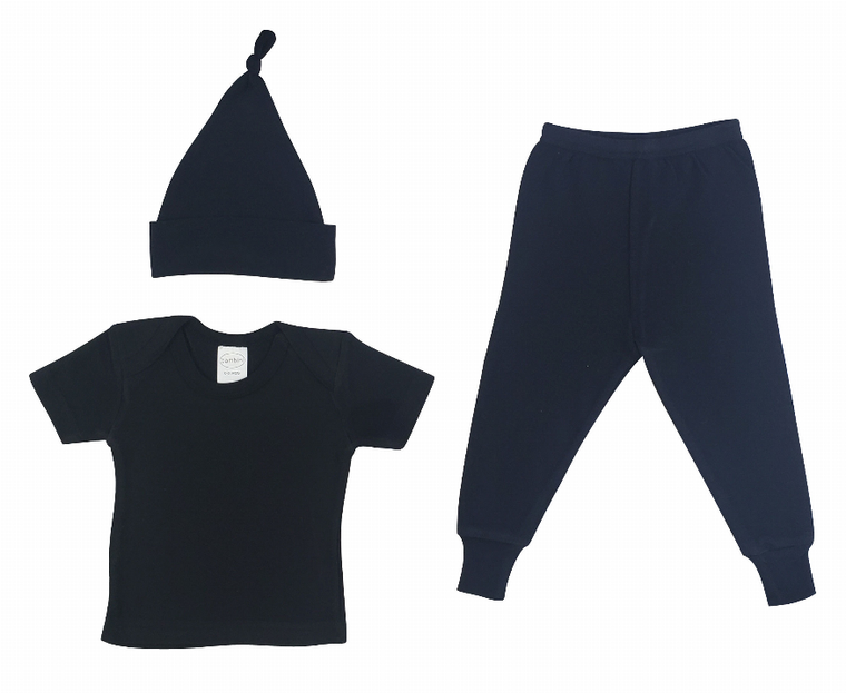 Bambini Shirt, Long Pants Set and Knotted Cap