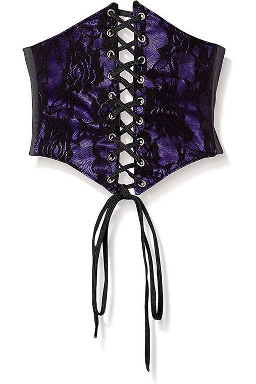 Lavish Lace Overlay Corset Belt Cincher