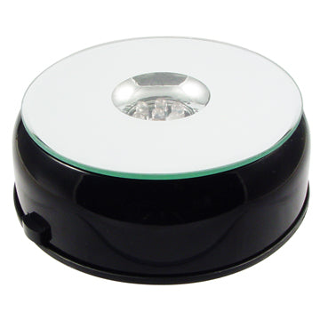 Black Cube Base with White Lights