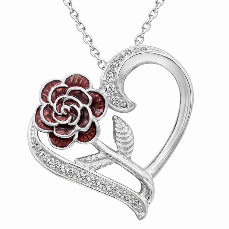Rosa Dell'Amore Heart Necklace