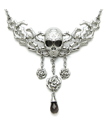 Skull and Roses Necklace