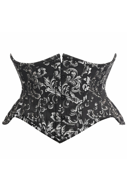 Top Drawer Brocade Double Steel Boned Mini Cincher Corset