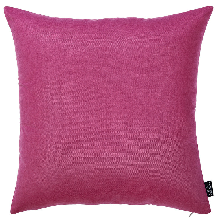 Set of 2 Pink Brushed Twill Decorative Throw Pillow Covers - 4512839614540