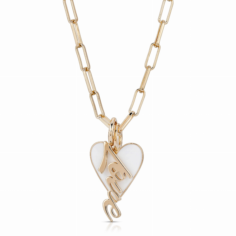 LEONA ENAMEL CHARM NECKLACE