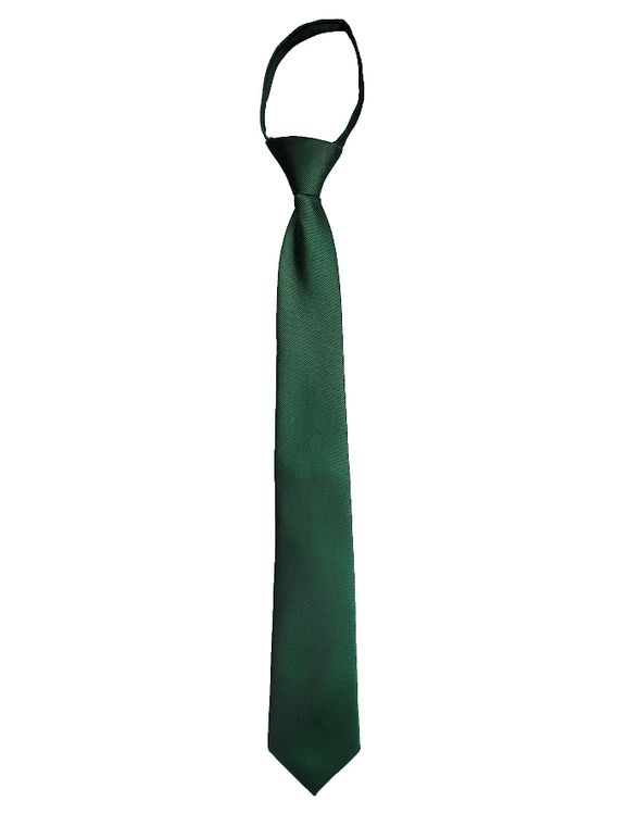 Solid Color Zipper Tie