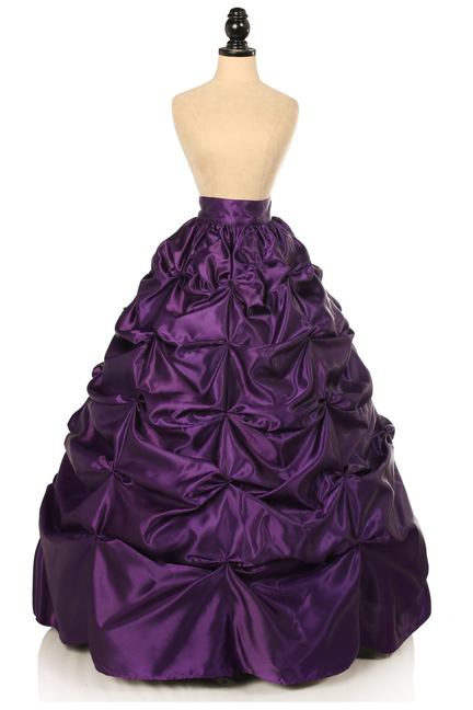 Satin Pick-Up Long Skirt