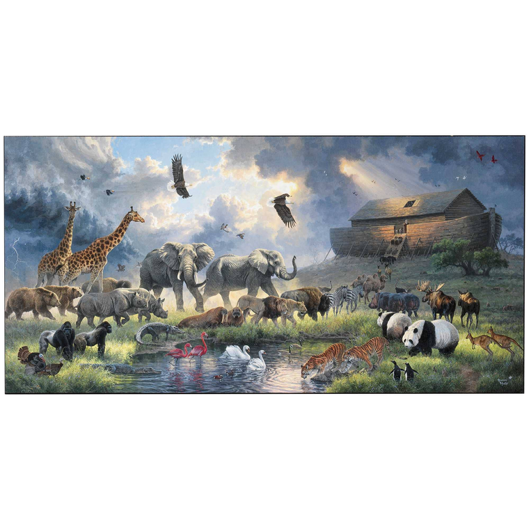 Wall Plaque Noah's Ark 24X12 Mdf