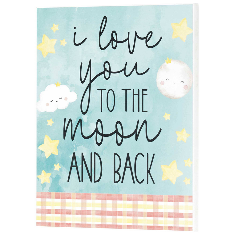 Wall Plaque I Love You To The Moon