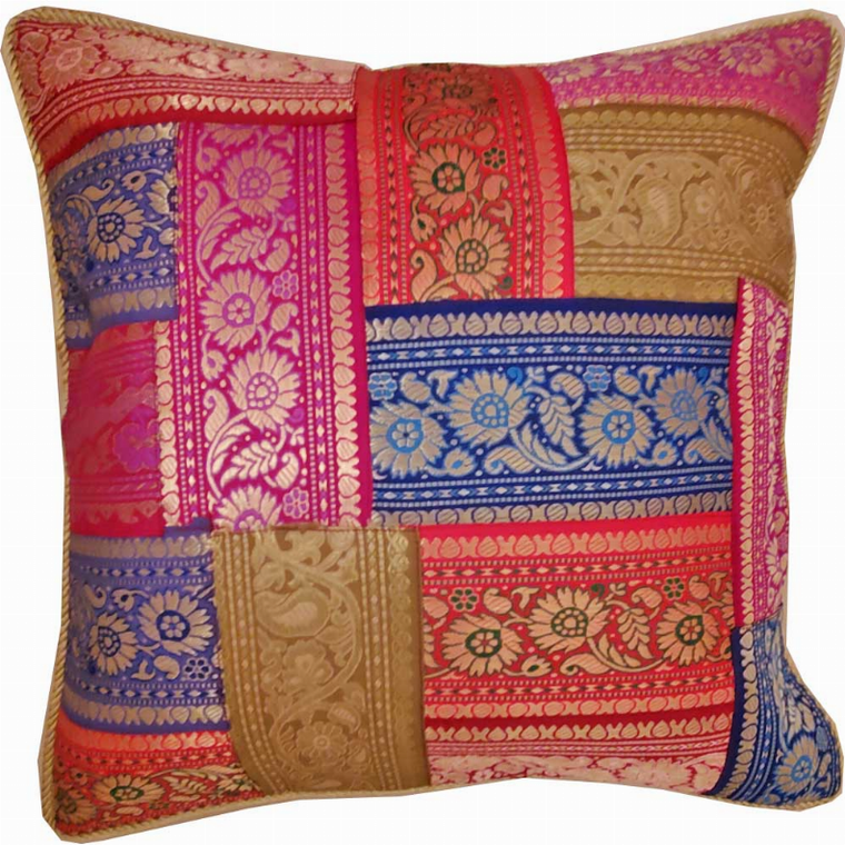 Patchwork Jacquard Exclusive Silk Cushion Cover