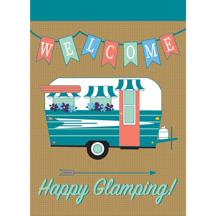 Garden Happy Glamping Flag