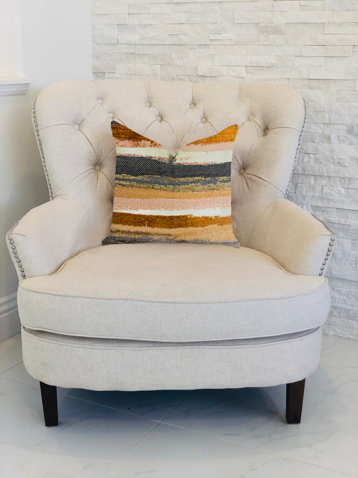 Plutus Bahia Belle Striped Luxury Throw Pillow