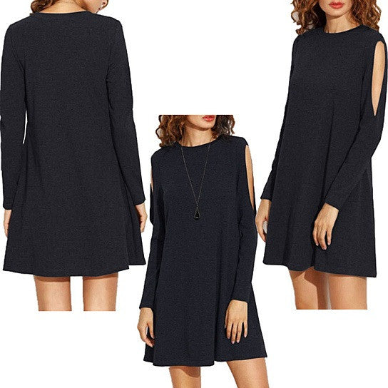 Almondina Tunic Dress With Slivered Sleeves