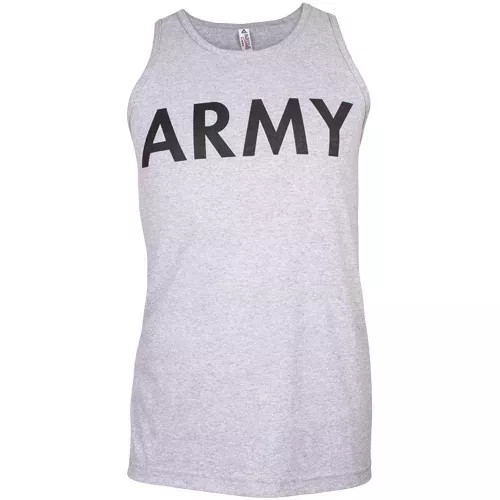 Mens Tank Top Grey - Army