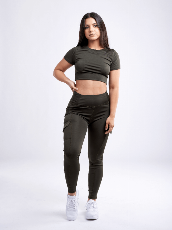 Short-Sleeve Crop Top