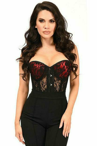 Lavish Sheer Lace Underwire Corset