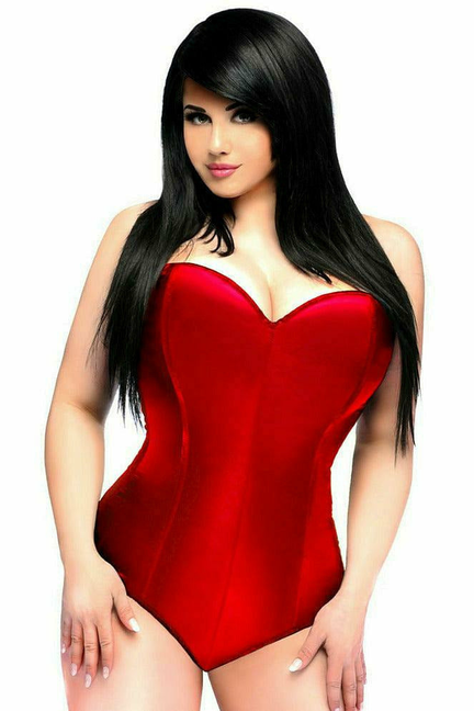 Lavish Satin Corset Romper