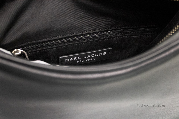 Marc Jacobs Tempo Small Black Leather Hobo Shoulder Bag