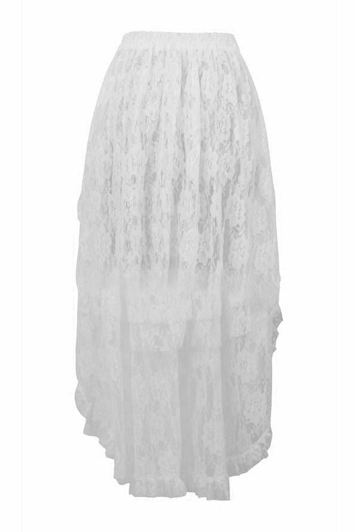 Lace Hi Low Skirt