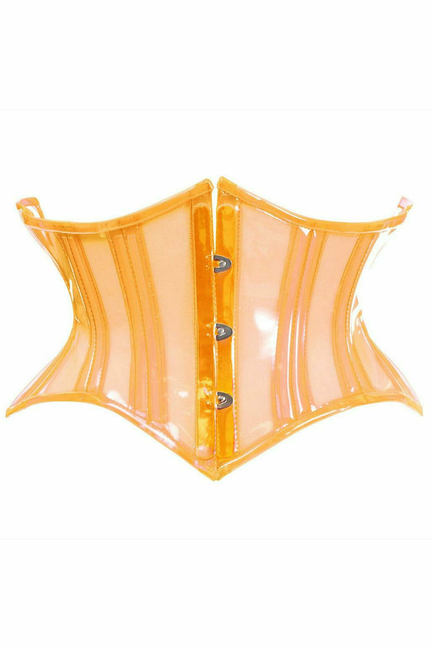 Lavish Clear Curvy Cut Mini Cincher Corset