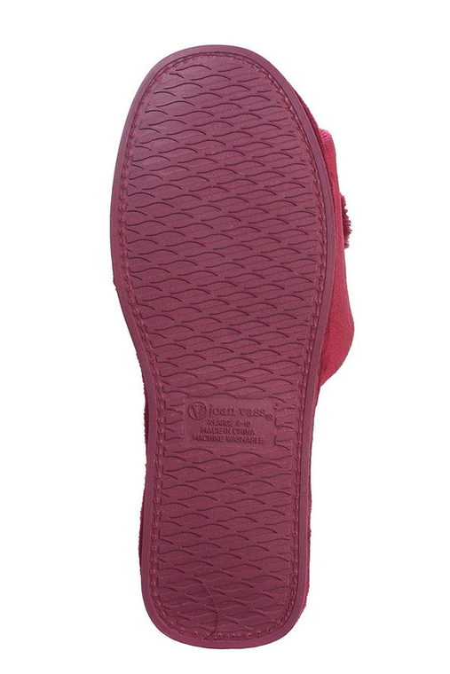 Roxoni Women's Slippers Lovely Velvet Pom-pom Open Toe House Slides