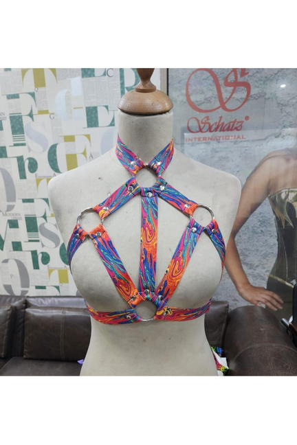 Stretchy Body Harness with Hardware