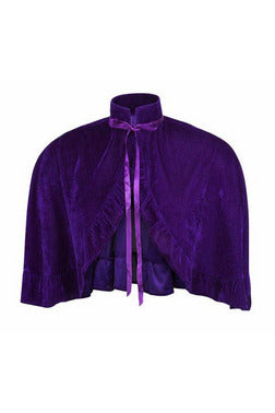 Velvet Ruffle Cape