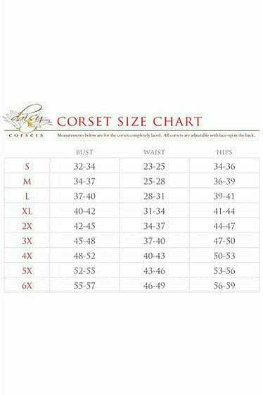 Top Drawer Sequin Pointed Top Steel Boned Corset