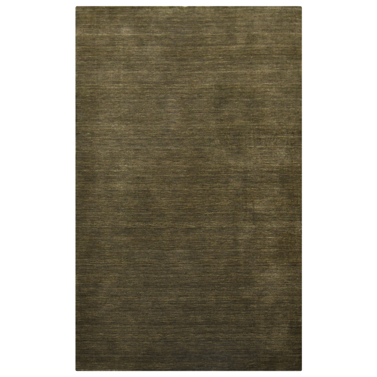 8' X 10' Brown Wool Hand Woven Area Rug
