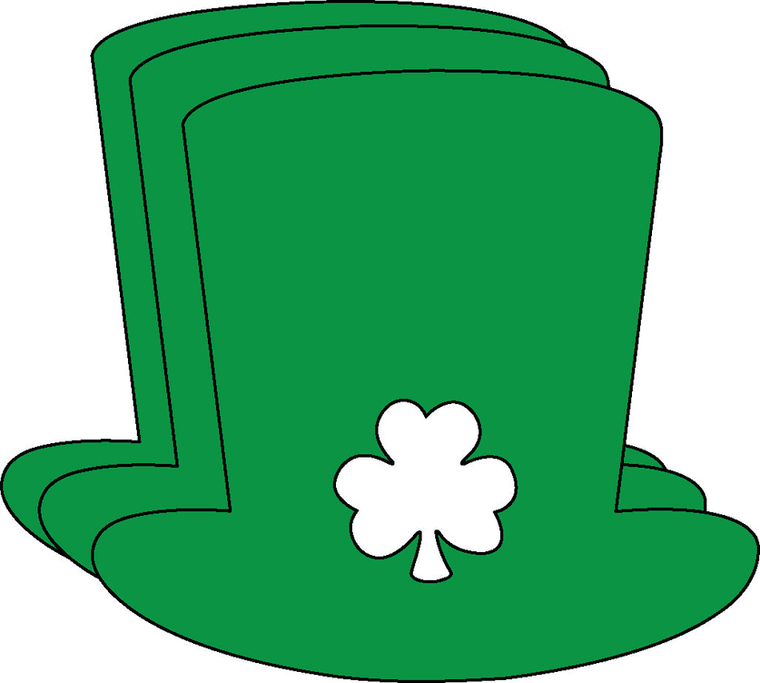Irish Hat Single Color Creative Cut-Outs