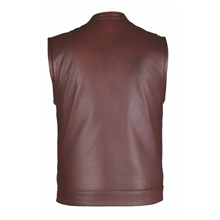 6655.CH - Unik Mens Motorcycle Biker Leather Club Vest