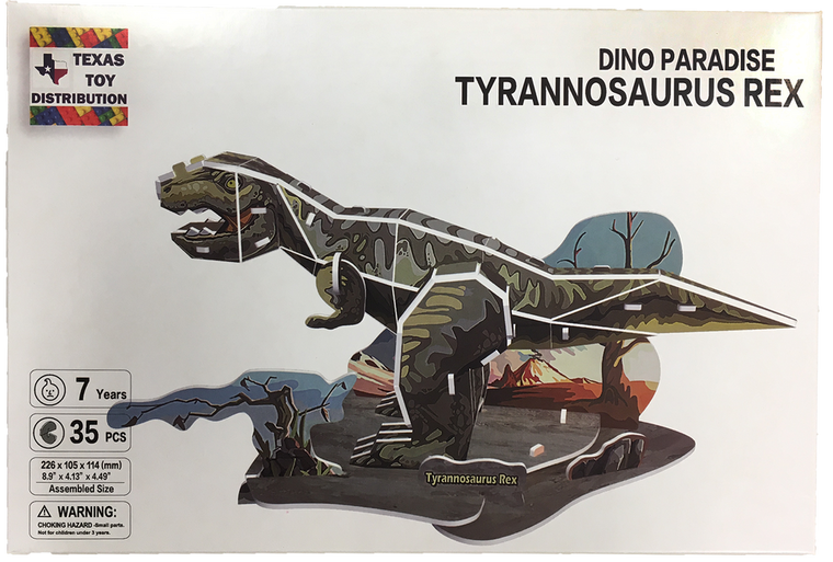 Dinosaur 3D Puzzles EPS Foam Puzzle Sets, Six Types